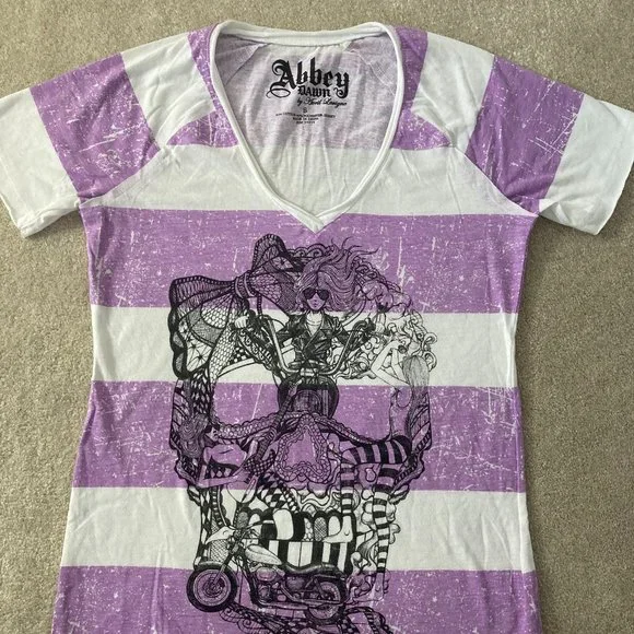 Abbey Dawn | Tops | Vintage Abbey Dawn Rocker Purple And